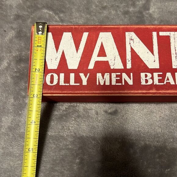 2 Holiday Wooden Block Signs - Picture 4 of 6